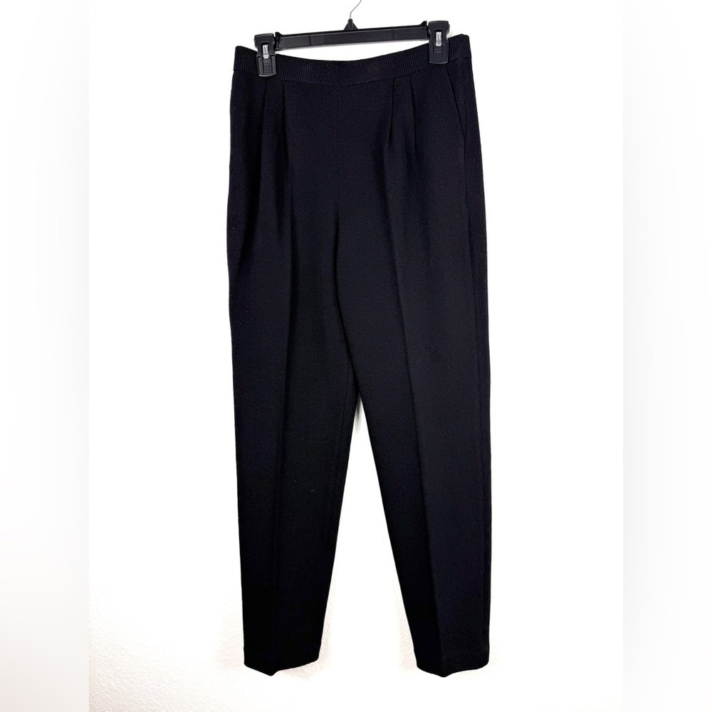 Vintage St. John Basics Black Santana Knit Pants size 6